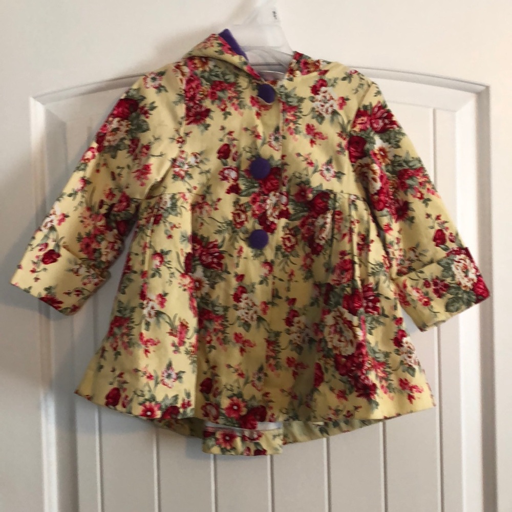 Toddler floral coat